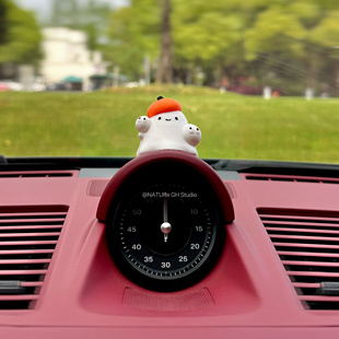 原创万圣节可爱鬼保时捷911罗盘仪表盘装饰汽车摆件帕拉梅拉卡宴