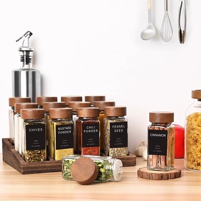 玻璃调料瓶组合套装烧烤撒料瓶家用厨房佐料芝麻辣椒粉味精盐罐
