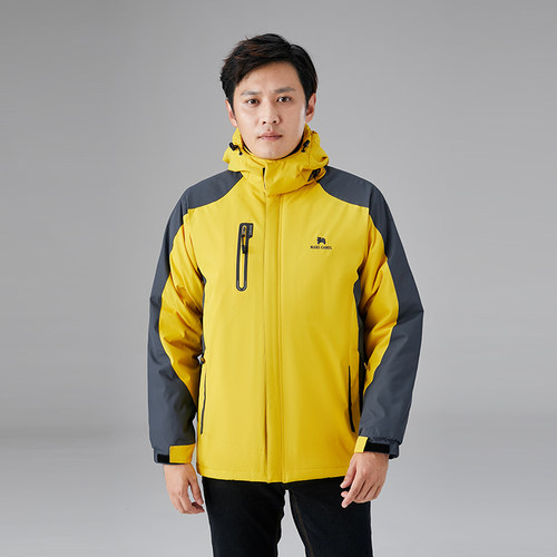 冲锋衣男女秋冬季加绒加厚外套