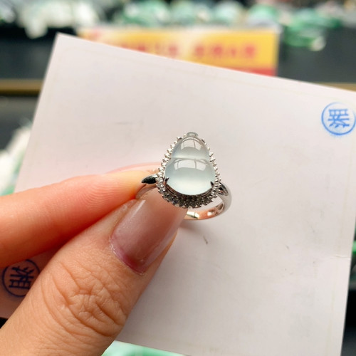 晴蓝钢戒指