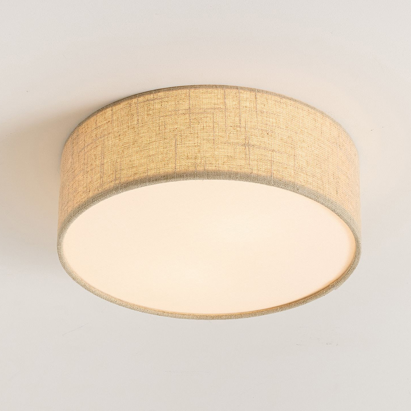 法式复古自然风布艺吸顶灯 温馨田园乡村风格卧室灯玄关过道灯