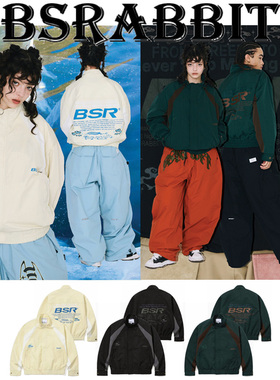 2526BSRABBIT韩国滑雪服男女款单板双板防水连帽开衫绿色黄色