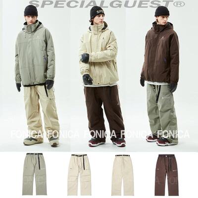 滑雪裤SPECIALGUES宽松直筒防水