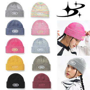 2526BLENT韩国滑雪玩板带针织帽休闲单双板男女款户外运动帽粉色