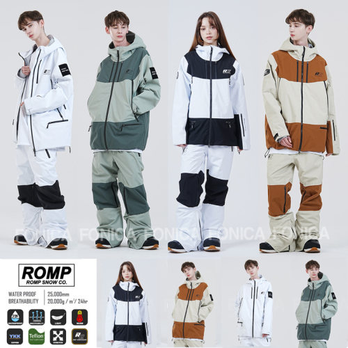 ROMP韩国滑雪服衣男女款单板防水