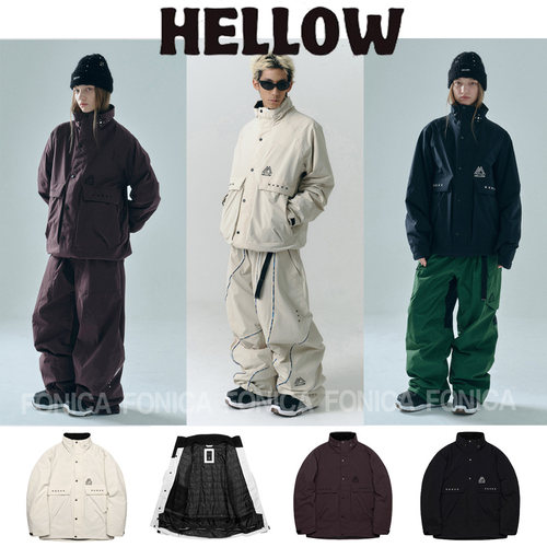 HELLOW韩国滑雪服防水保暖加棉2L