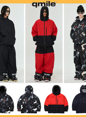 QMILE韩国滑雪服衣防水连帽3L