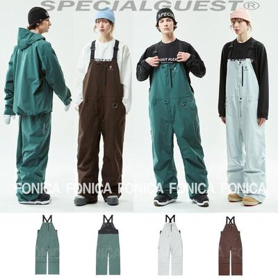 滑雪背带裤SPECIALGUEST宽松直筒