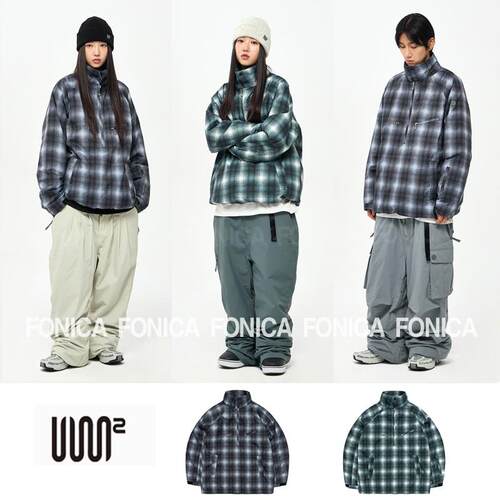 滑雪服USS2单板套头加棉保暖格子