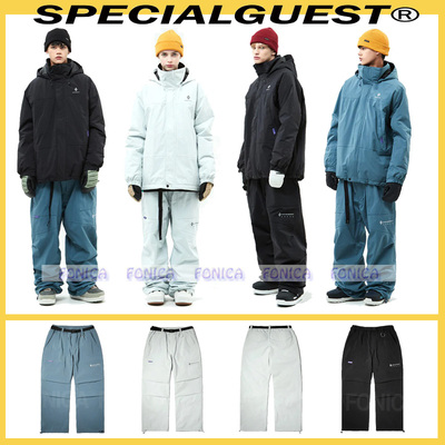 SPECIALGUEST滑雪裤单板防水白色