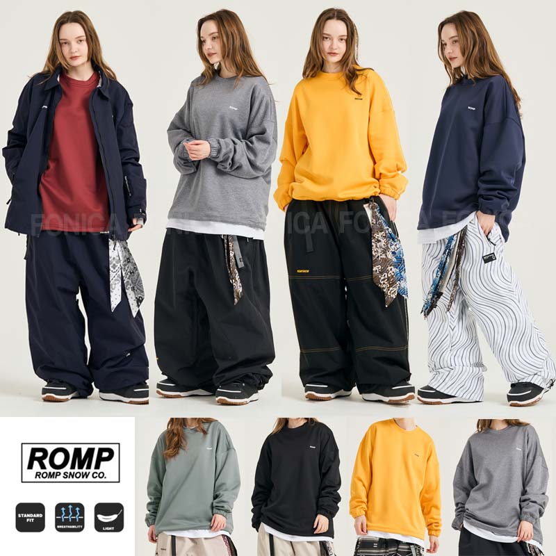 ROMP韩国滑雪长款卫衣T恤打底衫图片