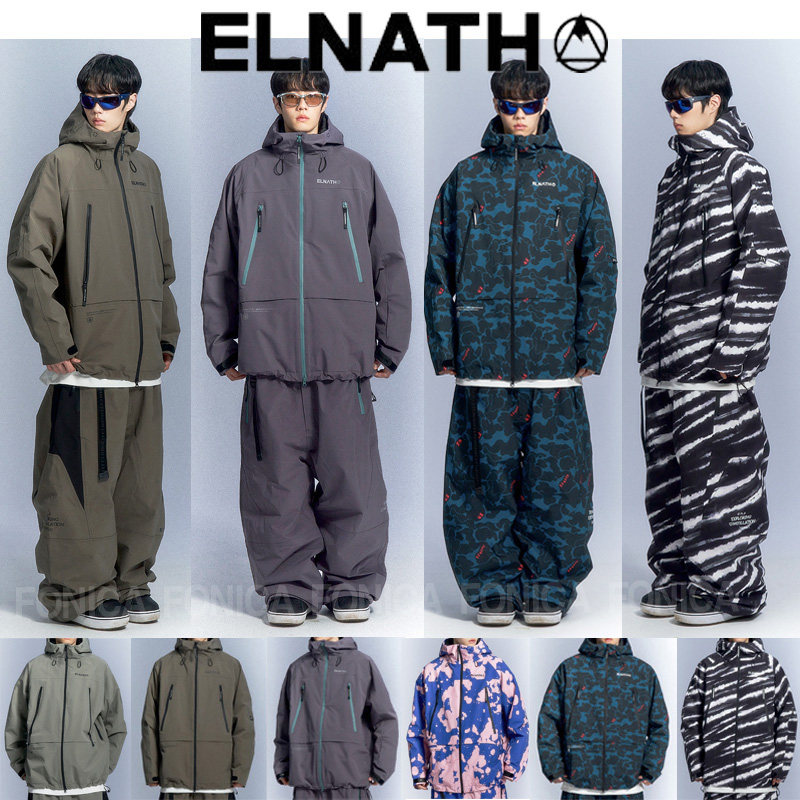 ELNATH滑雪服连帽拉链保暖防水3L图片