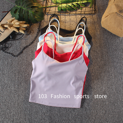 运动背心内衣一体式瑜伽吊带文胸