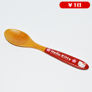 咖啡调羹 巴洛克外贸竹木餐具 日式HLKT儿童喂饭自助竹小调更2支