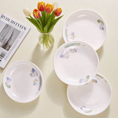 陶瓷盘子菜盘家用6英寸小号碟子2026新款吐骨碟高颜值7英寸炒菜盘