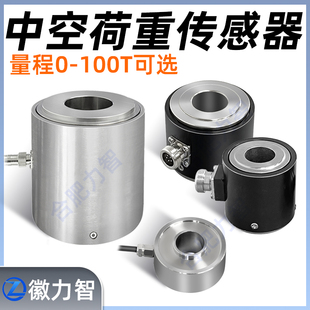 合肥力智LZ-HT称重传感器柱式中空穿轴式荷重压力测力螺栓预紧力