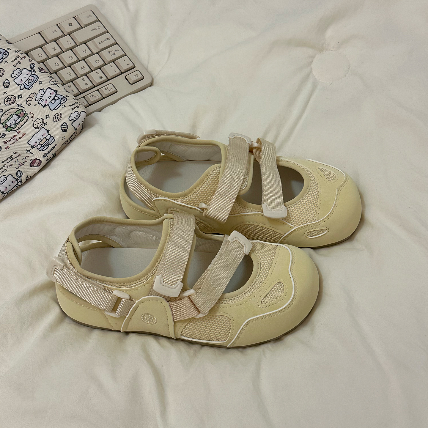 成宇阳 小众设计玛丽珍鞋女学生2025年新款魔术贴百搭运动凉鞋子