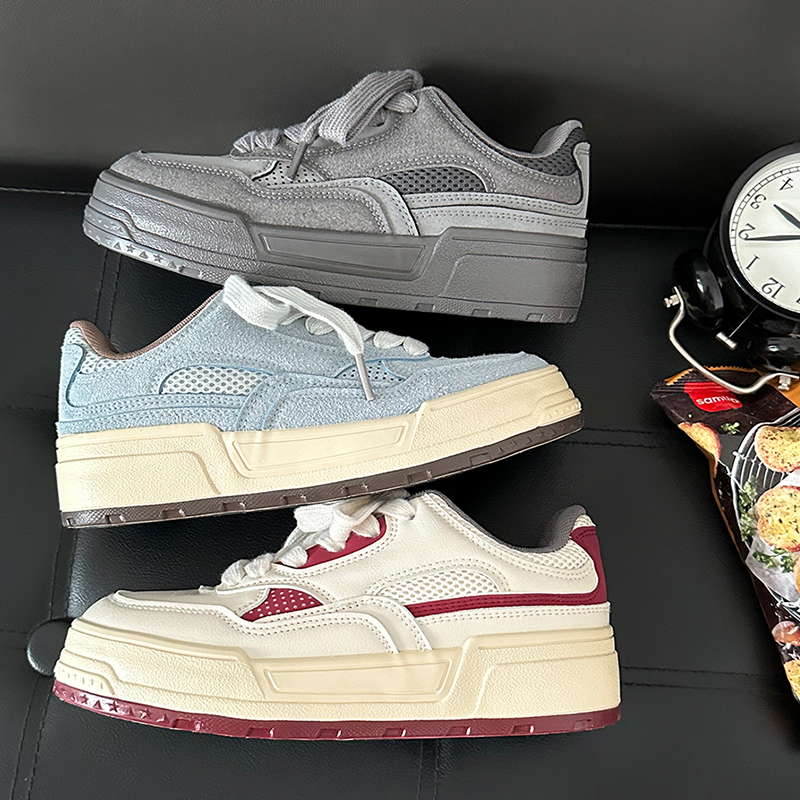 韩系厚底透气低帮休闲板鞋爆百搭