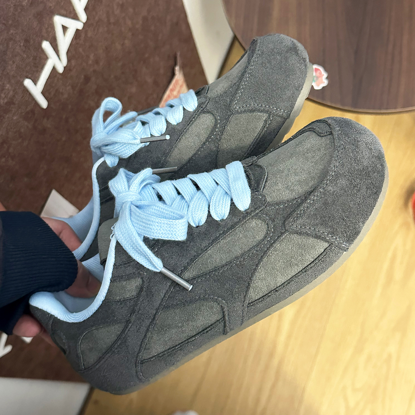 舒适阿甘鞋女2025新款复古拼色