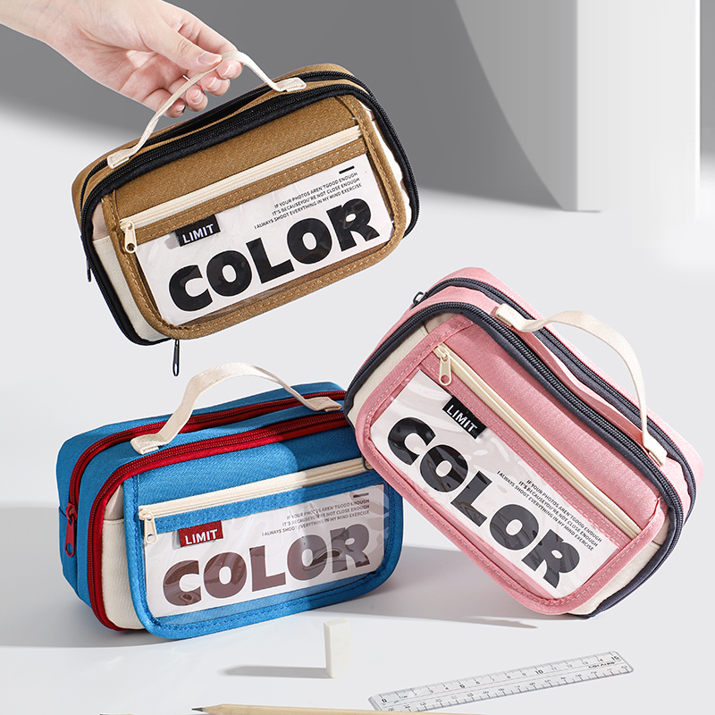2025超火笔袋男孩新款简约学霸痛包笔袋大容量女孩文具盒男生款
