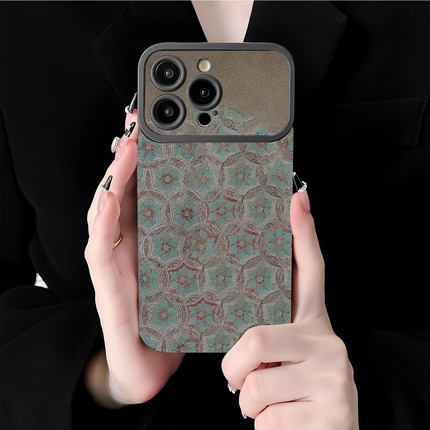 敦煌花纹适用苹果17promax手机壳新款iPhone16pro套15plus复古风民族ip13pm硅胶防摔12por国风全包11软壳14女