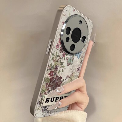 适用华为mate70pro手机壳新款pura80荣耀magic7国风m60女50民族p40高级感30复古p70花朵nova14小众400power