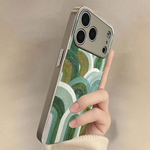 青岚叠翠适用苹果17promax手机壳新款iPhone16pro套15plus新中式国风ip13pm硅胶防摔12por全包11p带支架14女