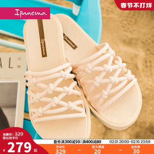 ipanema依帕巴西一体仙女风拖鞋女外穿沙滩防滑时尚一字凉拖26782