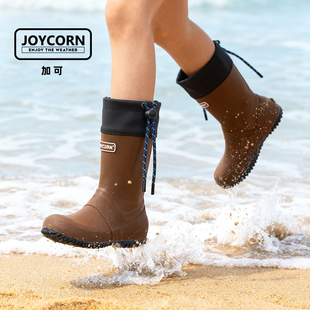 JOYCORN加可中筒儿童雨靴男女防水防滑时尚野鸟靴雨水鞋户外2026