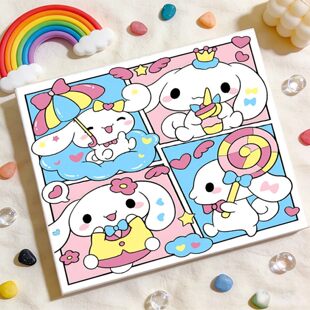 饰画手绘简约现代 20送朋友礼物手工装 20玉桂狗DIY数字油画20