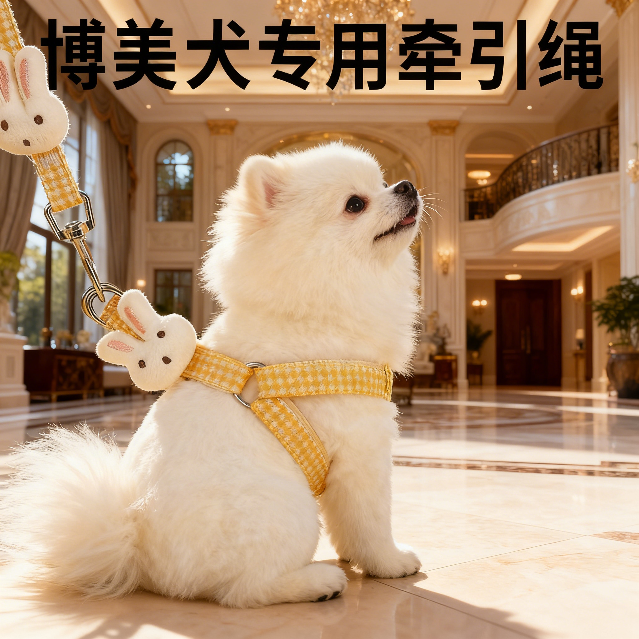 博美犬专用小型犬幼犬 Y 字型胸背带外出耐咬遛狗牵引绳宠物用品,宠物/宠物食品及用品,猫牵引绳,淘宝优惠券,粉丝福利购,淘宝优惠卷