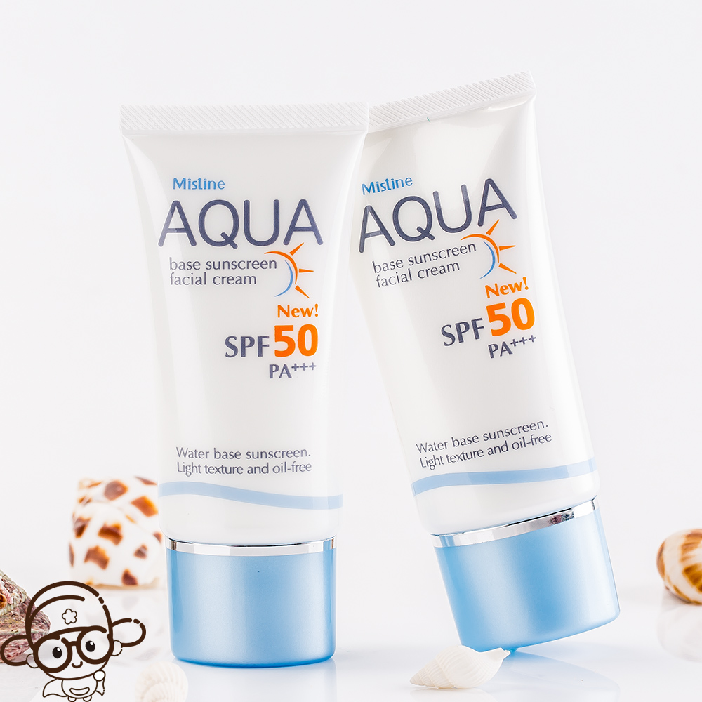 泰国Mistine防晒乳霜 防水防汗保湿清爽不油腻SPF50户外男女军训