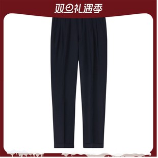 长裤 Loro 黑色羊毛日常通勤休闲西裤 诺悠翩雅男裤 Piana