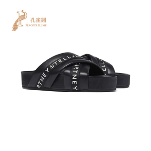 Stella 斯特拉女鞋 两条饰以品牌标识交叉饰带Vesta拖鞋 McCartney