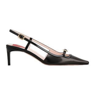 RogerVivier/罗杰维维亚女士高跟鞋小牛皮漆皮迷你搭扣小猫跟新款