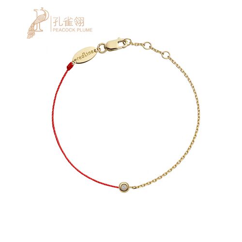黄金包边镶钻石优雅精致手链