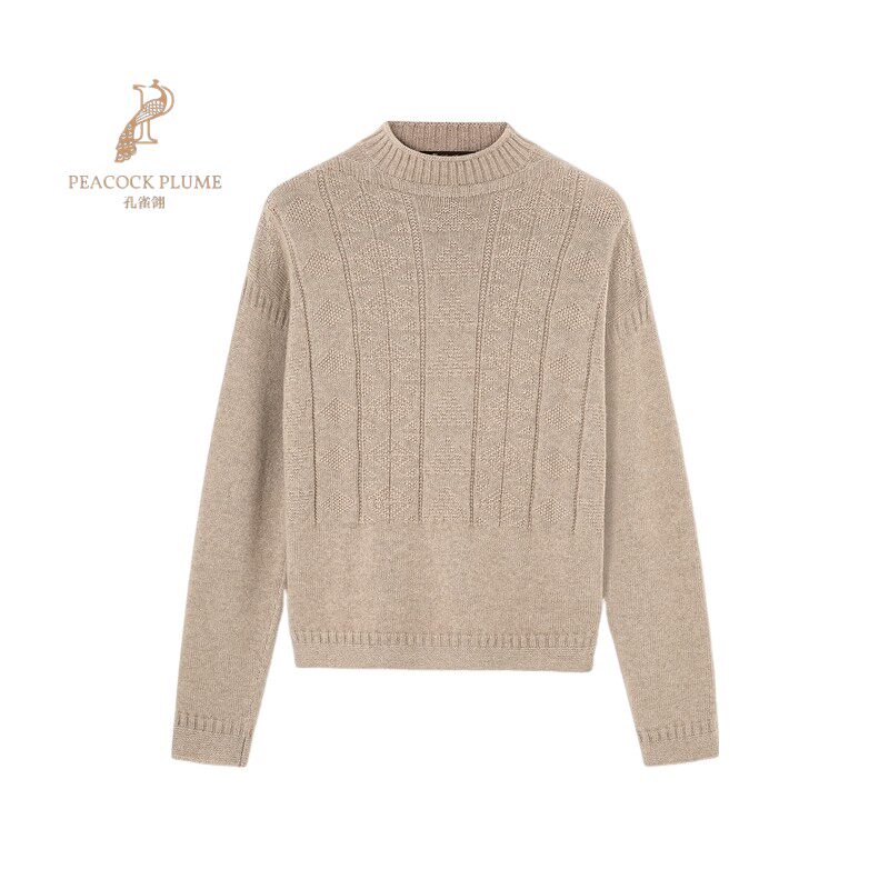 LoroPiana/诺悠翩雅男士针织衫超细羊绒多针法编织罗纹设计新款