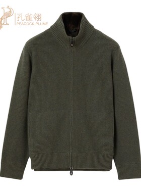 LoroPiana/诺悠翩雅男士针织衫撞色BabyCashmere可拆毛领新款