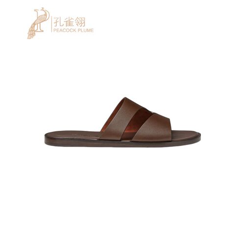 LoroPiana/诺悠翩雅男士凉鞋丝滑皮革纯手工荷兰小牛皮新款