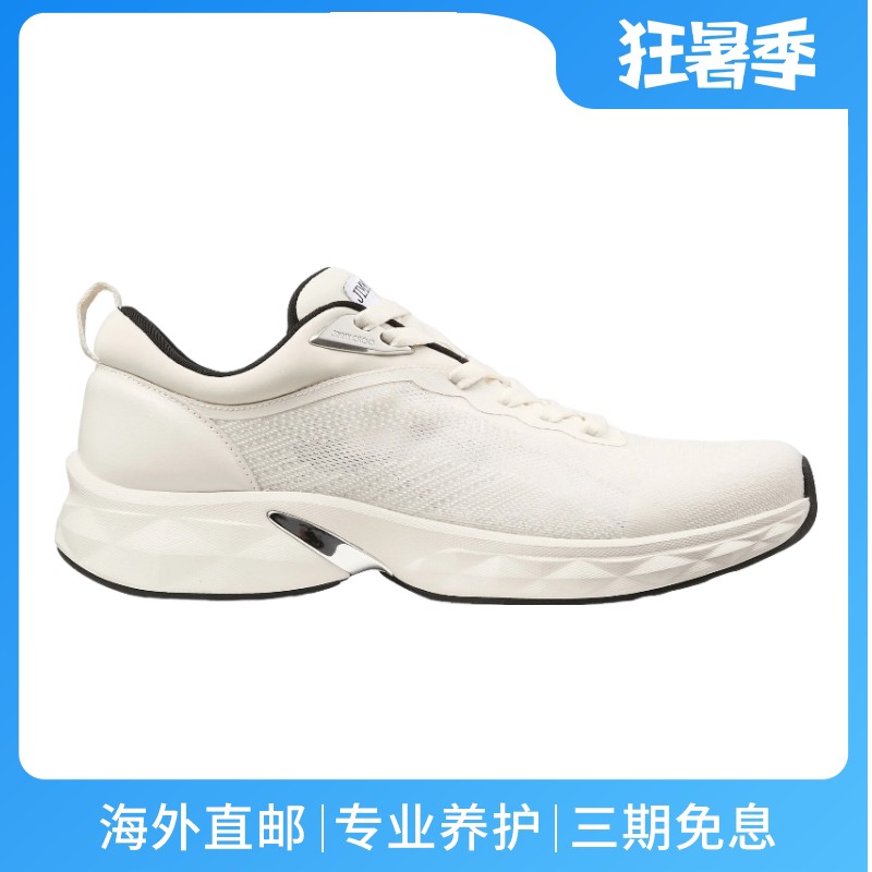 JimmyChoo/周仰杰男士休闲运动鞋提花莱卡袜套超临界缓震钻石新款
