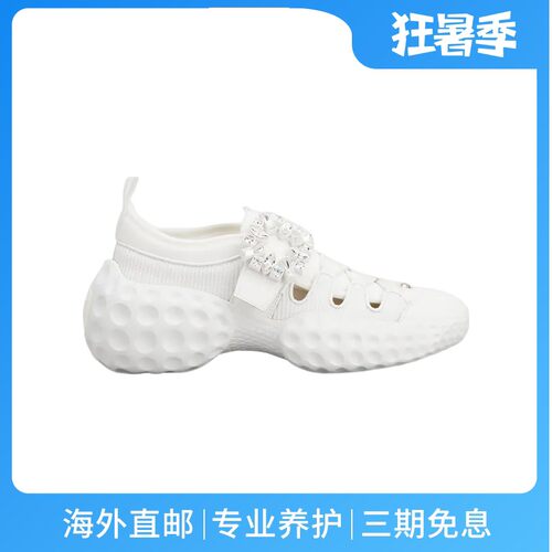 Roger Vivier女鞋 Viv' Run Light tessuto 白色织物运动鞋