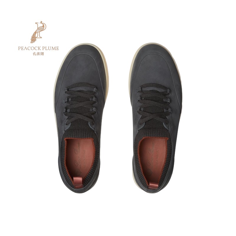 LoroPiana/诺悠翩雅男士休闲鞋轻便Wish®羊毛针织滑跟训练鞋新款