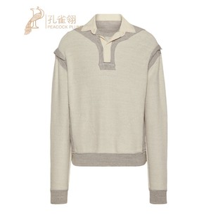 MaisonMargiela 马吉拉男士 运动衫 棉质倒Polo领罗纹新款