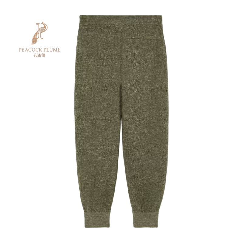 LoroPiana/诺悠翩雅男士休闲裤羊毛真丝亚麻混纺锥形剪裁开合新款