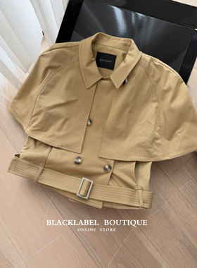 blacklabel 26早春新款 可拆卸斗篷风衣夹克外套 马甲 上衣 女