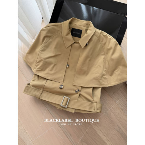 blacklabel 26早春新款 可拆卸斗篷风衣夹克外套 马甲 上衣 女