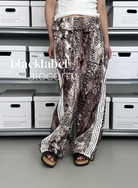 耗时2个月区别市面!25早秋新款天丝亚麻豹纹宽松外翻腰头阔腿裤