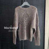 OPEN 宽松慵懒风镂空针织长袖 TINA 25秋季 新款 毛针织衫