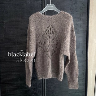 25秋季 新款 宽松慵懒风镂空针织长袖 TINA 毛针织衫 OPEN
