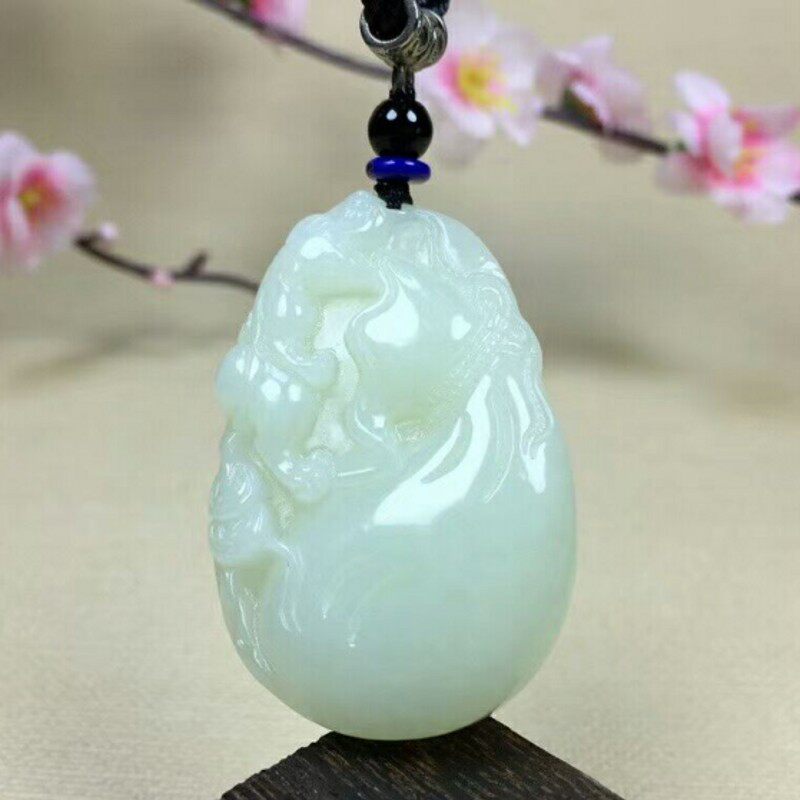 天然挂件男女款带证书新疆和田玉